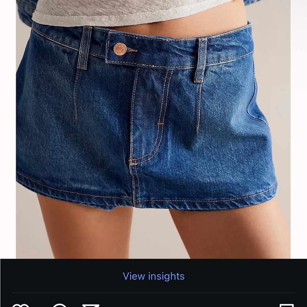 Denim Mini Skirt